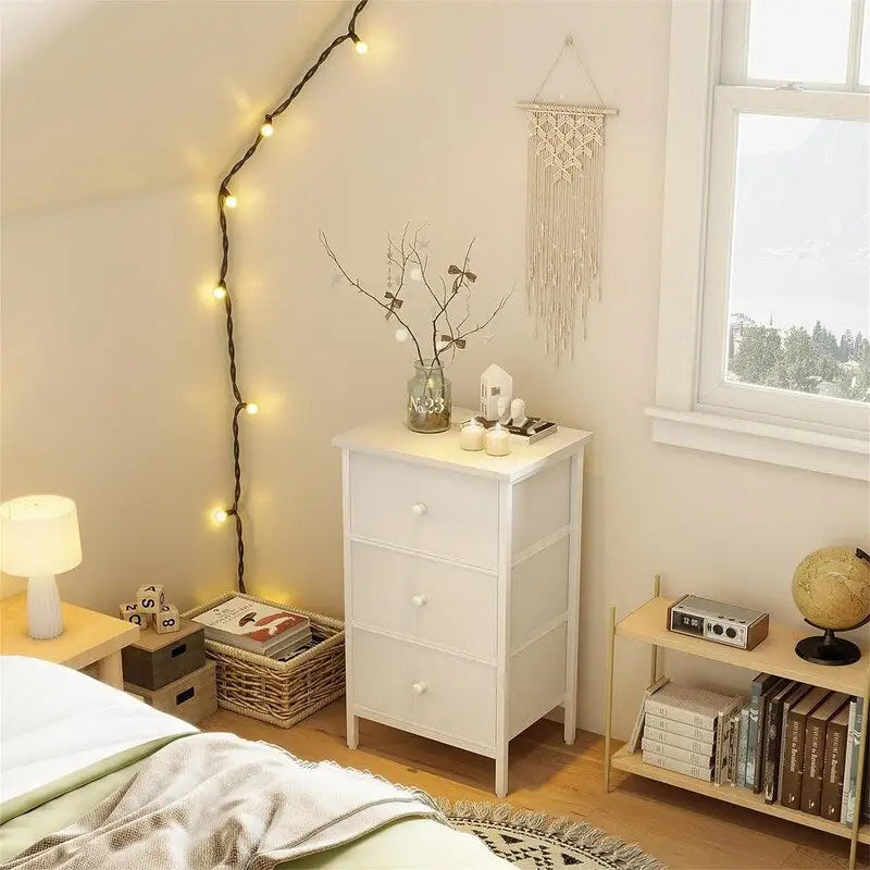 Night Stand with 3 Drawer