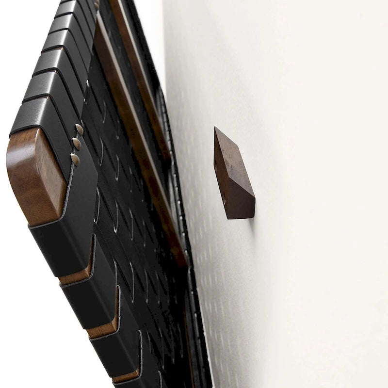 Sparta Wall-Mount Twin/Full/Queen/King Vegan Leather Weave Headboard