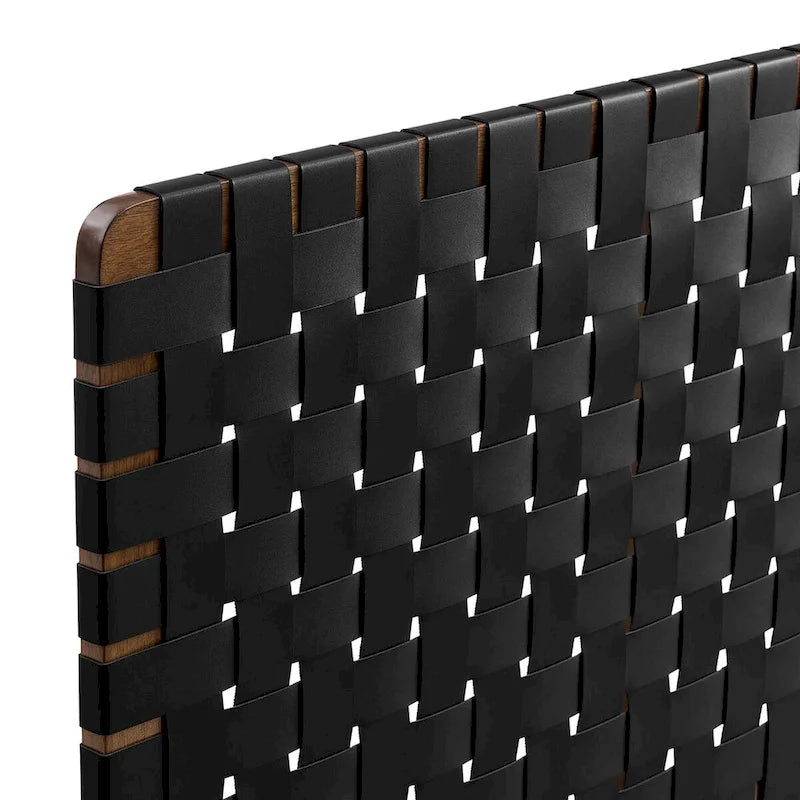 Sparta Wall-Mount Twin/Full/Queen/King Vegan Leather Weave Headboard
