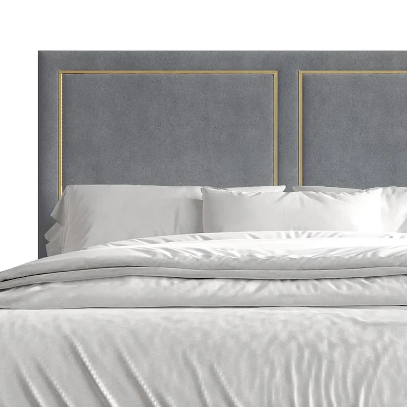 CraftPorch Minimalist Upholstered Velvet Bed