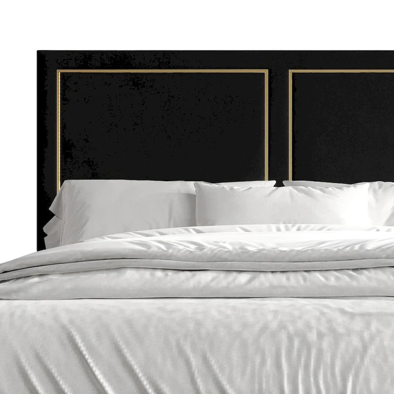 CraftPorch Minimalist Upholstered Velvet Bed