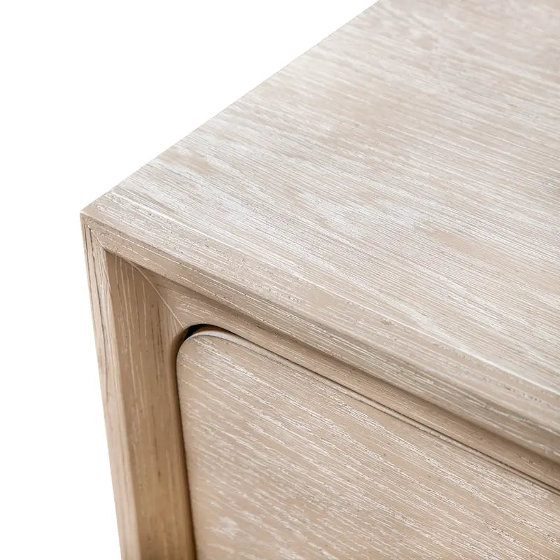 Furniture of America Drayden Transitional Oak Solid Wood 2-Drawer Nightstand, Set of 2