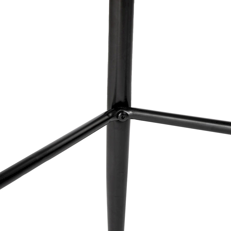 Glitzhome Modern Faux Leather Mixed Chenille Upholstered Swivel High Bar Stools