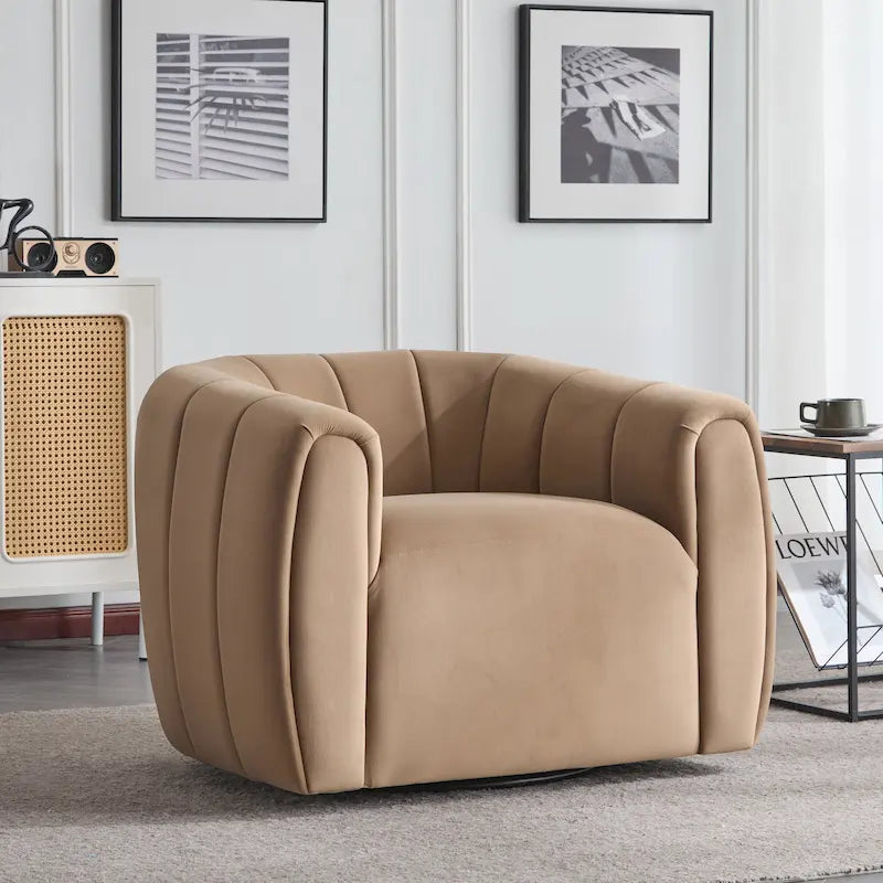 Monroe Indoor Modern Swivel Club Chair by Christopher Knight Home
