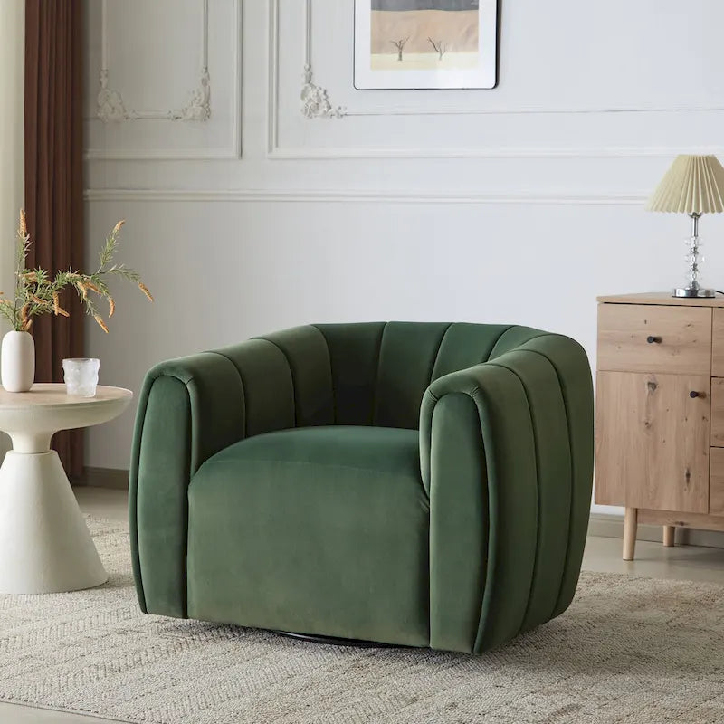 Monroe Indoor Modern Swivel Club Chair by Christopher Knight Home