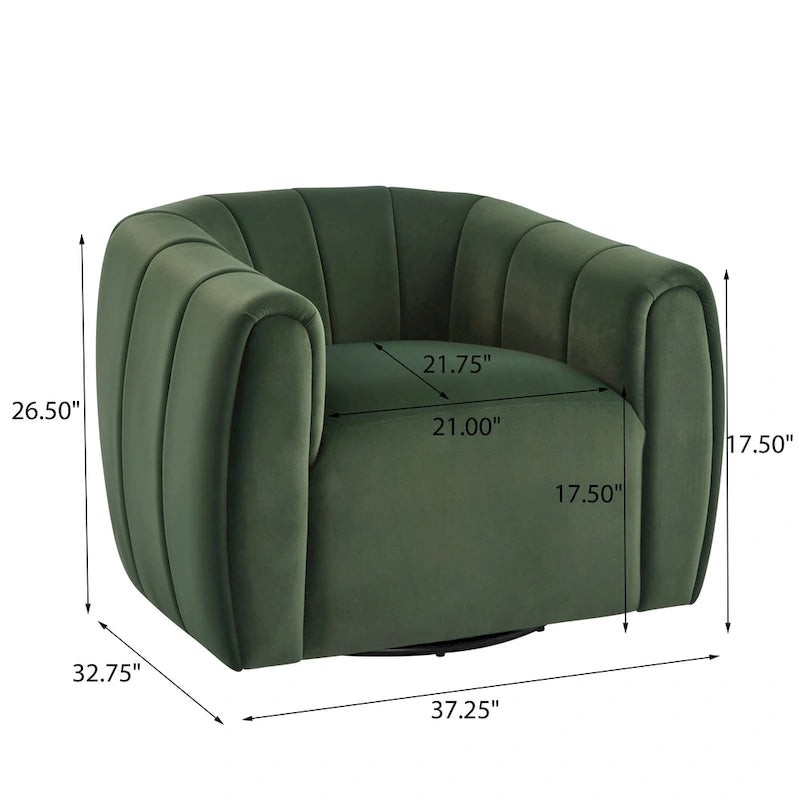 Monroe Indoor Modern Swivel Club Chair by Christopher Knight Home