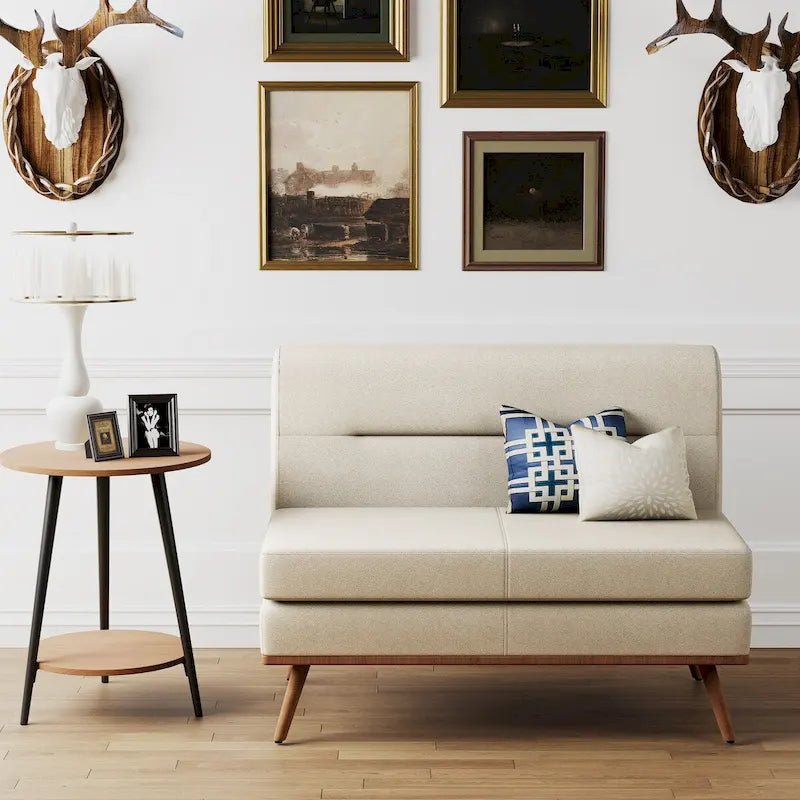 Loveseat Sofa, Small Couch Modern Comfy Couch for Bedroom and Living Room, Small Loveseat for Small Spaces, Easy Assembly