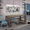 ERIKA Modern Extendable Console Table Dining Table - 31.5 W x 17.5 D x 30 H ( Ext: 17.5 - 73 W )
