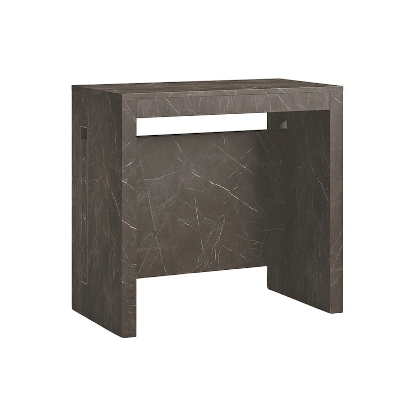 ERIKA Modern Extendable Console Table Dining Table - 31.5 W x 17.5 D x 30 H ( Ext: 17.5 - 73 W )
