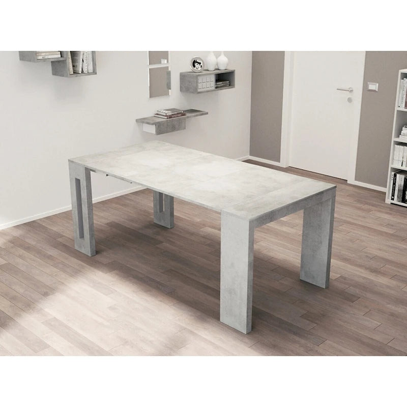 ERIKA Modern Extendable Console Table Dining Table - 31.5 W x 17.5 D x 30 H ( Ext: 17.5 - 73 W )