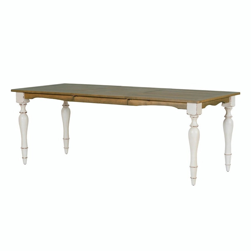 9-Piece Extendable Dining Table Set with Removable Leaf and 8 Upholstered Dining Chairs