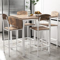 5-piece Counter Height Drop Leaf Dining Table Set
