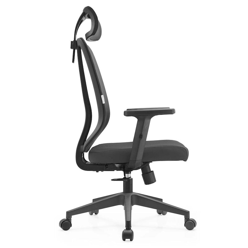 Adjustable Office Chair with Mesh Back and Headrest Nift Series by LeisureMod