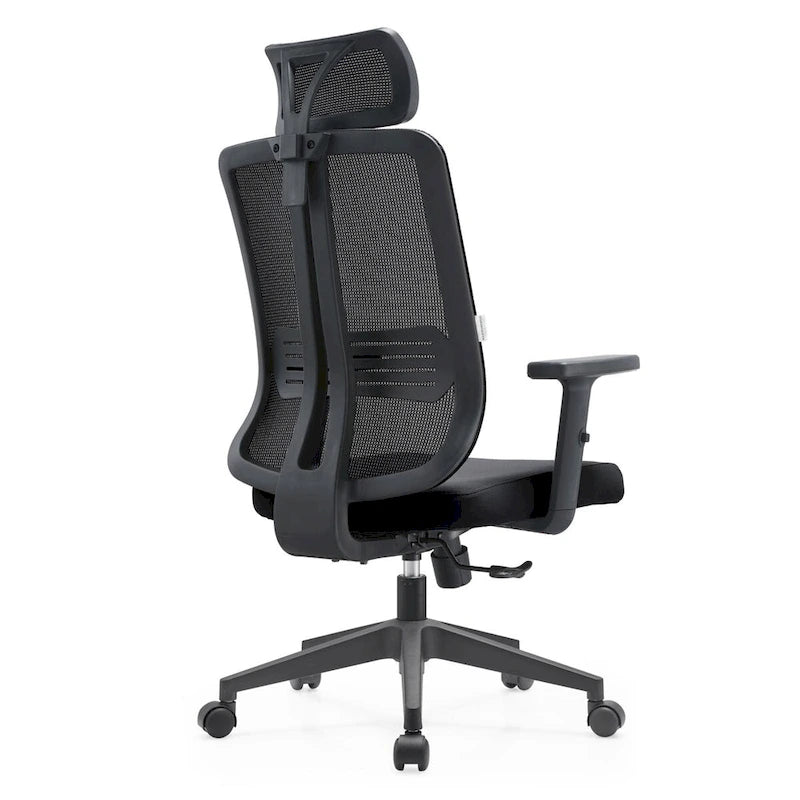 Adjustable Office Chair with Mesh Back and Headrest Nift Series by LeisureMod