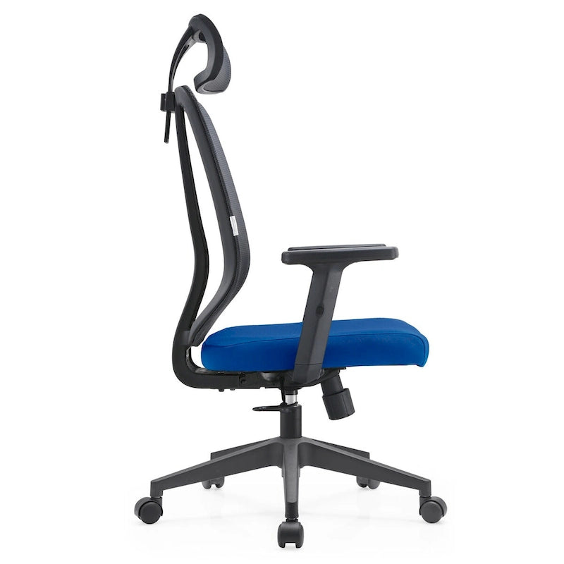 Adjustable Office Chair with Mesh Back and Headrest Nift Series by LeisureMod