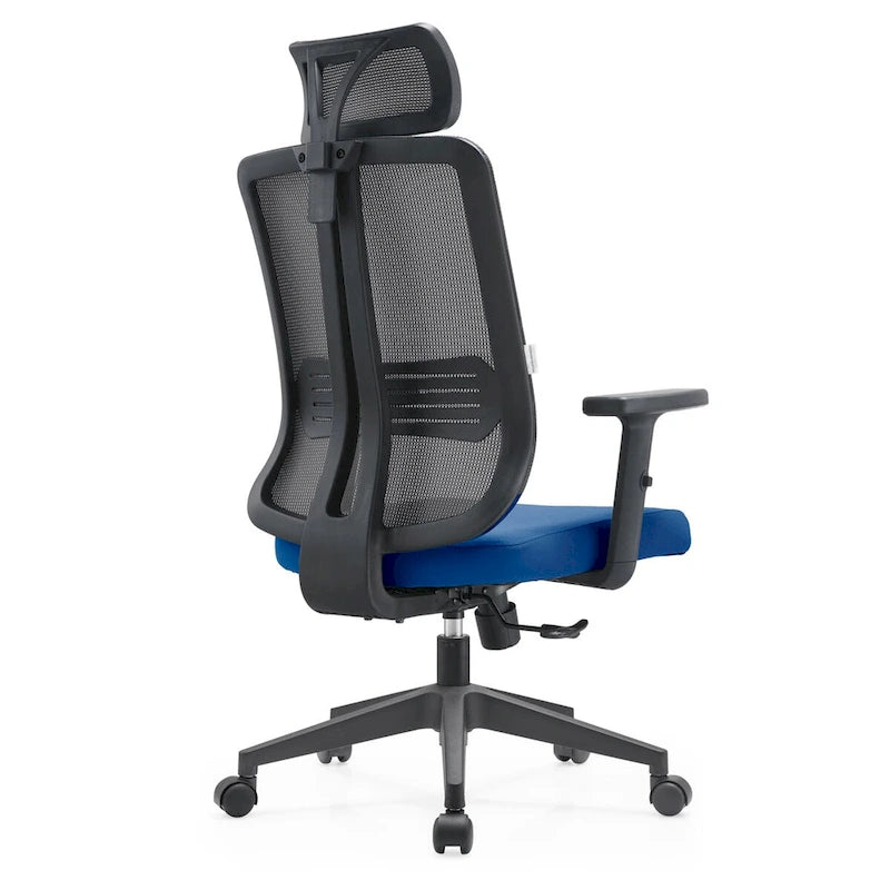 Adjustable Office Chair with Mesh Back and Headrest Nift Series by LeisureMod