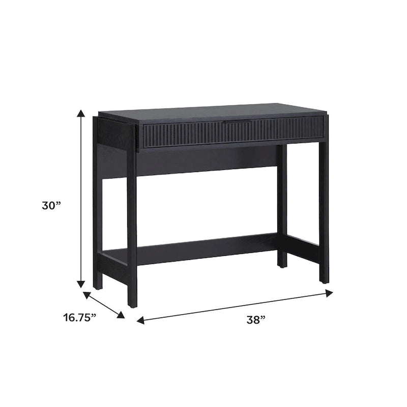 Middlebrook Designs Reeded Writing Desk with Drawer