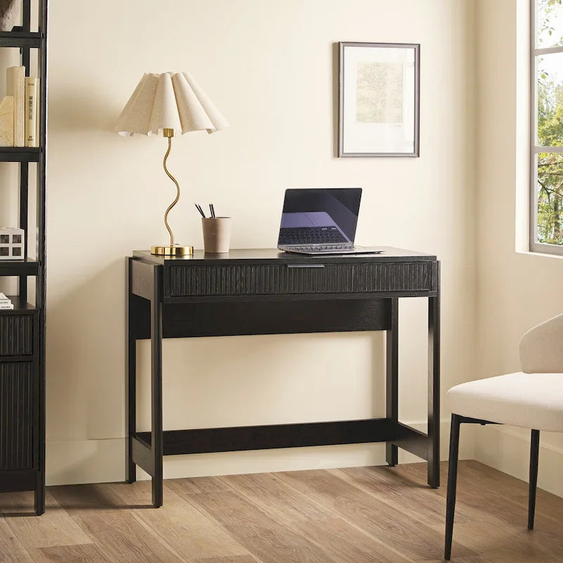 Middlebrook Designs Reeded Writing Desk with Drawer