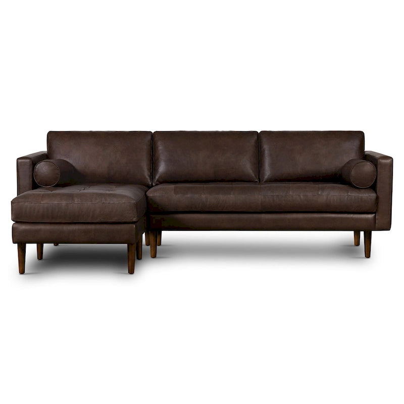Poly & Bark Napa 104.5 Left Sectional Sofa - Full Grain Genuine Italian Leather