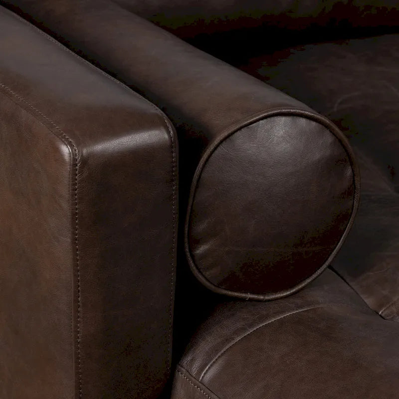 Poly & Bark Napa 104.5 Left Sectional Sofa - Full Grain Genuine Italian Leather