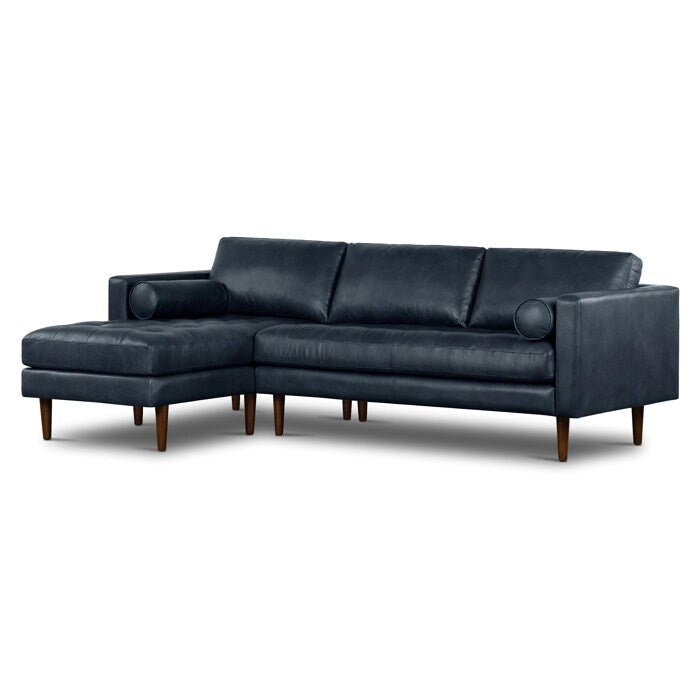 Poly & Bark Napa 104.5 Left Sectional Sofa - Full Grain Genuine Italian Leather