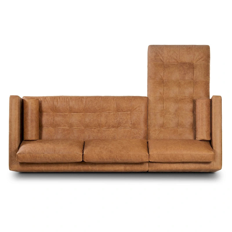 Poly & Bark Napa 104.5 Left Sectional Sofa - Full Grain Genuine Italian Leather