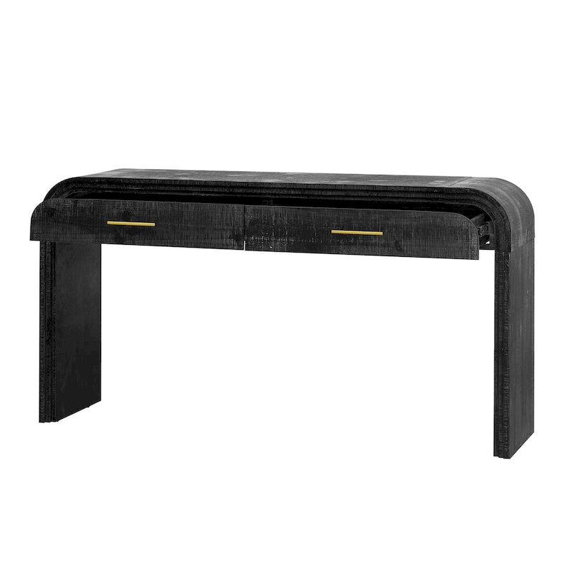 Unique Retro Silhouette Console Table with Open Style