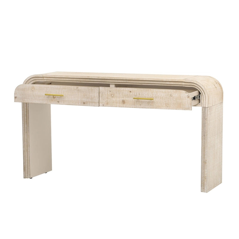 Unique Retro Silhouette Console Table with Open Style