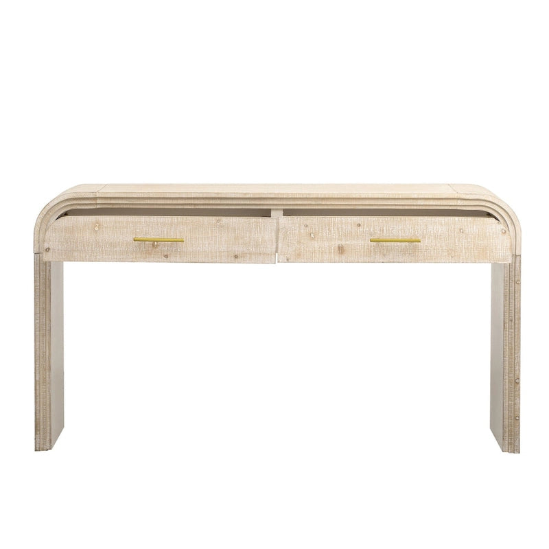 Unique Retro Silhouette Console Table with Open Style