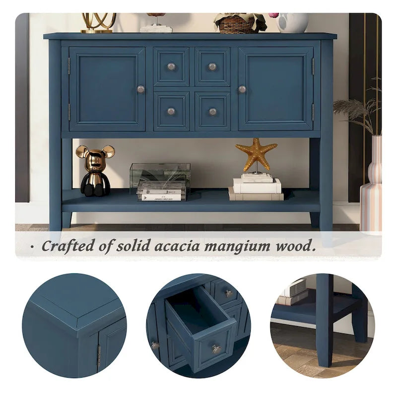 Buffet Sideboard Console Table with Bottom Shelf