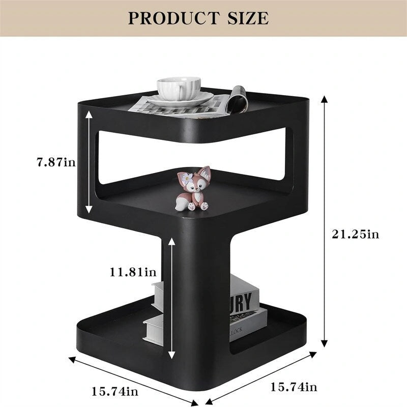 3 Tier Night Stands - 15.74D x 15.74W x 21.25H