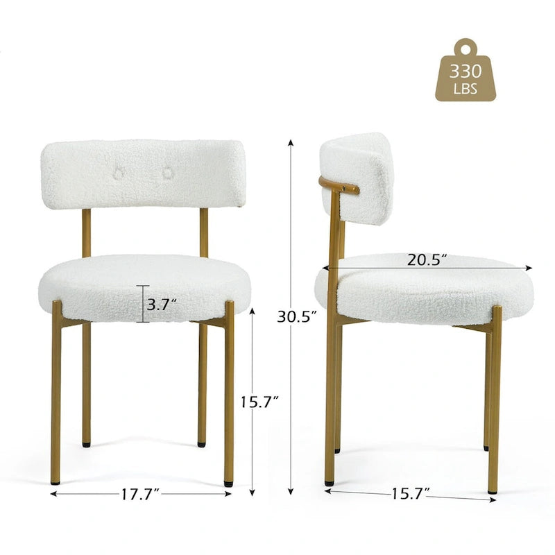 AVAWING Dining Chairs Mid-Century Modern Kitchen Chairs Set of 2