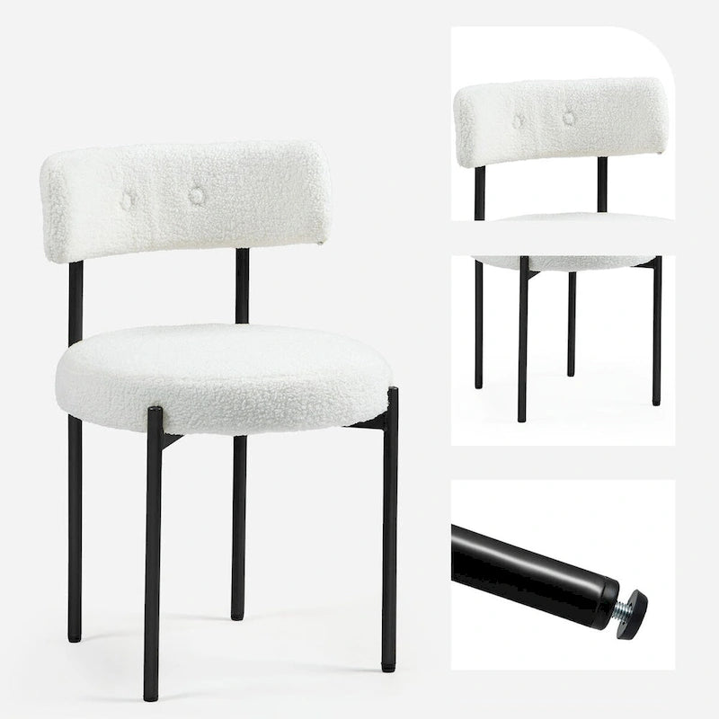 AVAWING Dining Chairs Mid-Century Modern Kitchen Chairs Set of 2