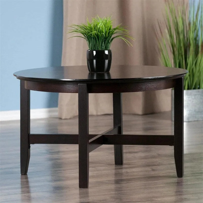 Wood Toby Occasional Table Espresso - 30D x 30W x 18.11H