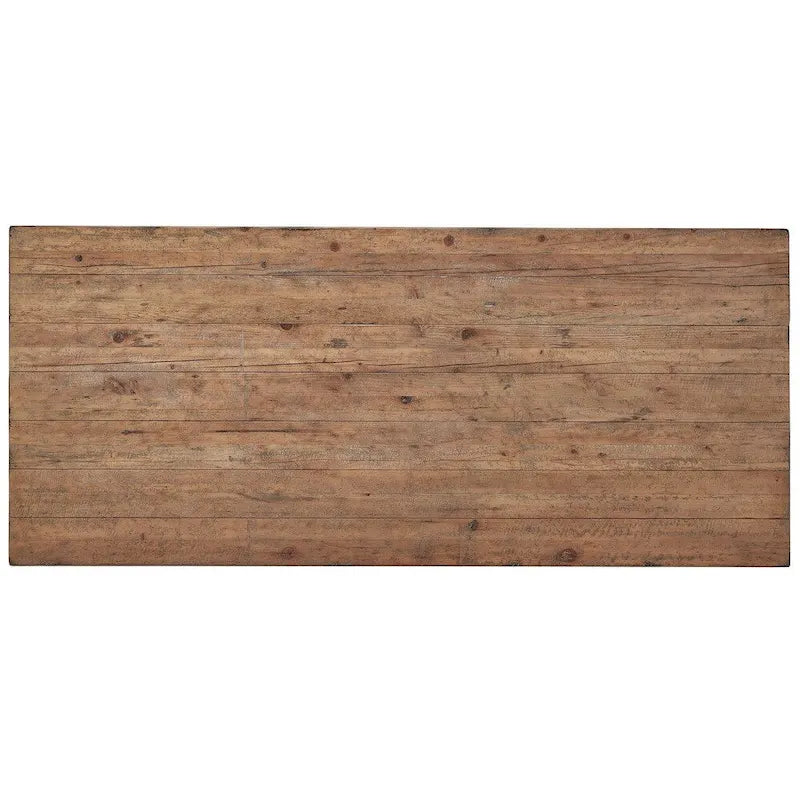 Paloma Reclaimed Wood Rectangular Trestle Table by iNSPIRE Q Artisan - Brown