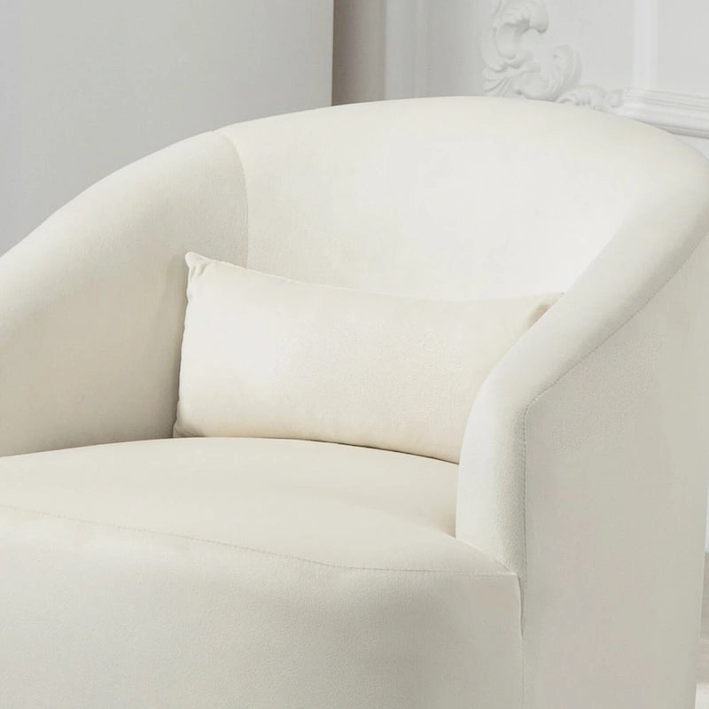 Modern Velvet Upholstered Swivel Accent Chair