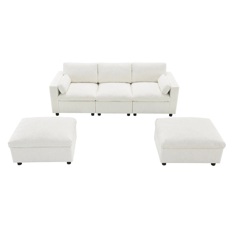 Merax 5 Seat U Shaped Sleeper Couch Set