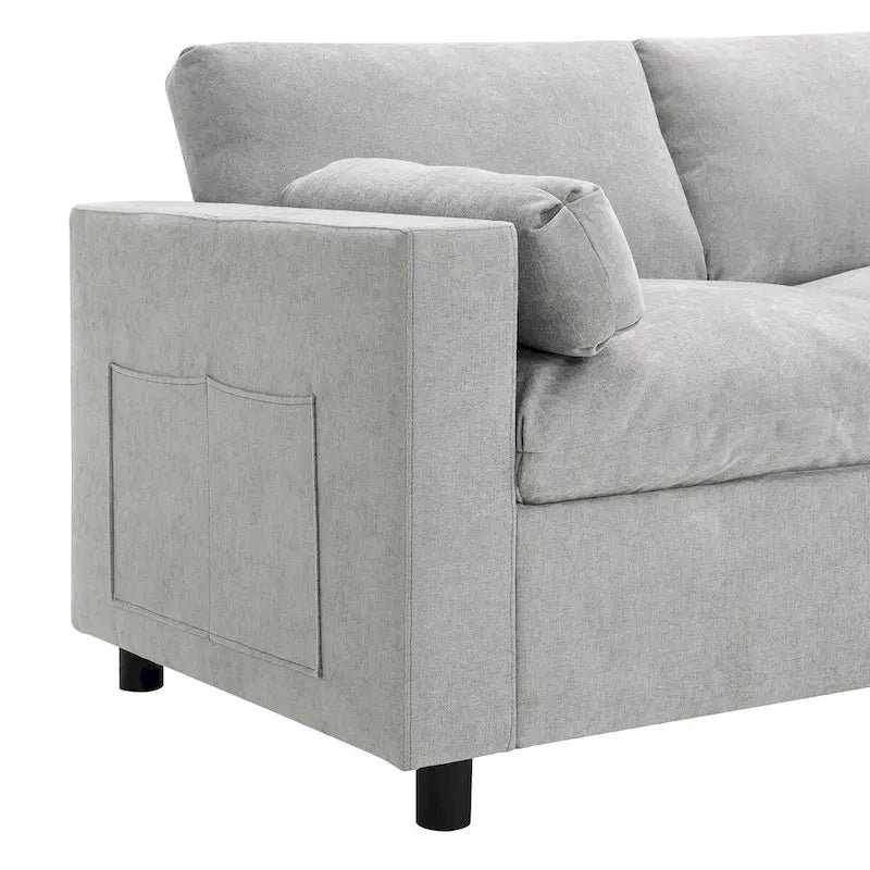 Merax 5 Seat U Shaped Sleeper Couch Set