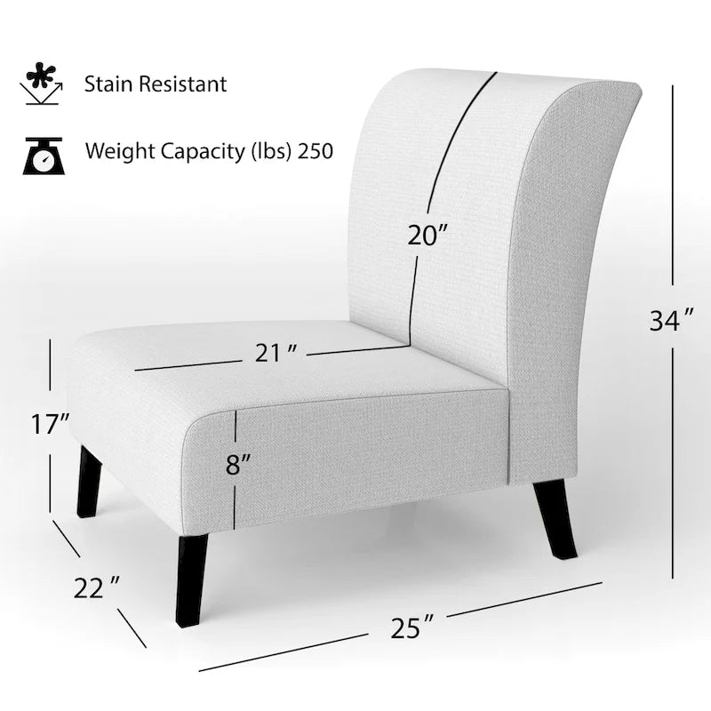 Designart Geometric Black And Teal IV Upholstered Abstract Accent Chair - Modern Arm Chair For Bedroom