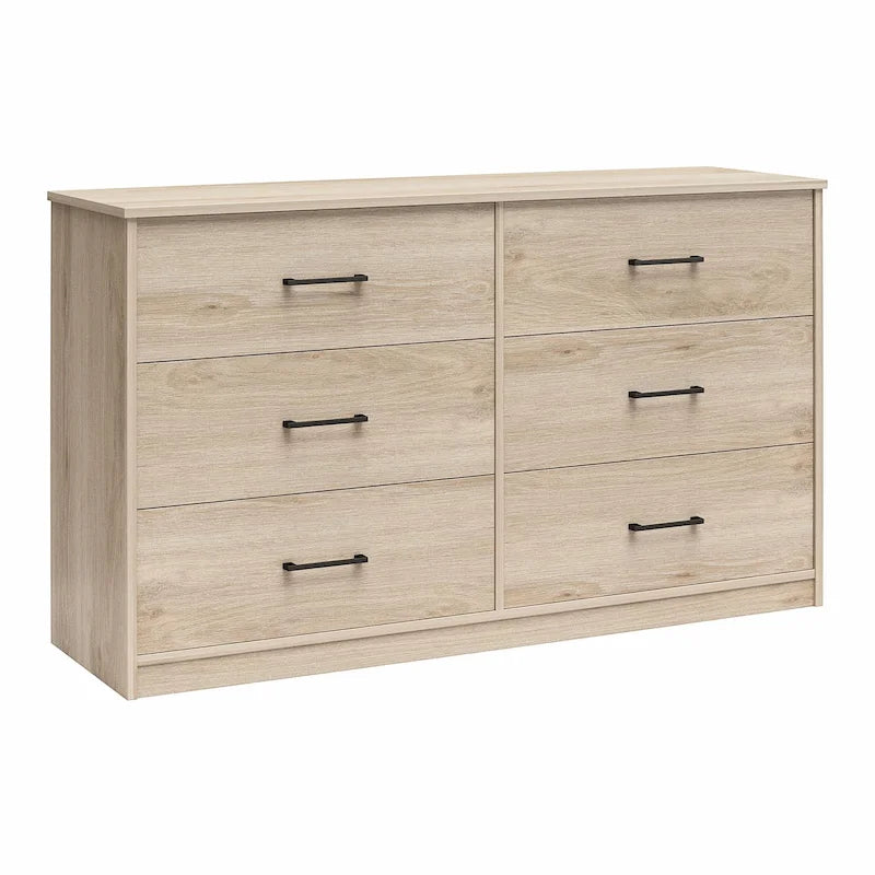 Ameriwood Home BrEZ Build Pearce Wide 6 Drawer Dresser