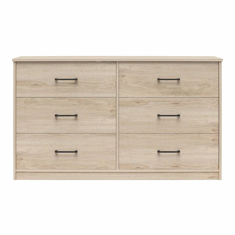 Ameriwood Home BrEZ Build Pearce Wide 6 Drawer Dresser
